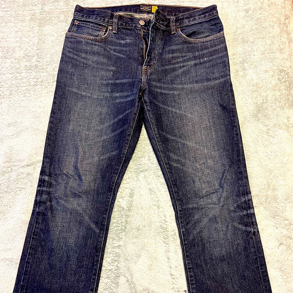J. Crew Men’s Jeans Dark Blue Straight New Without Tags